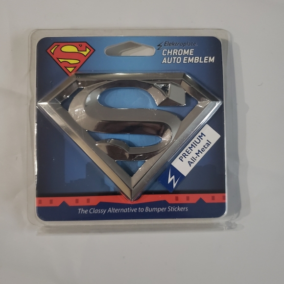 Elektroplate Chrome 3D Superman Emblem - Picture 1 of 3